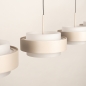 Foto 16044-8: Combineer stijl en gemak met deze beige hanglamp voorzien van easy lift systeem!