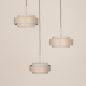 Foto 16046-3: Combineer stijl en gemak met deze beige hanglamp!