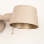 Foto 16056-5: Moderne beige wandlamp met draaibare arm