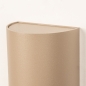 Foto 16083-6: Beige halfronde wandlamp