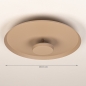 Foto 16089-2: Led plafondlamp in het beige voor indirecte verlichting 