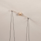 Foto 16094-12: Beige draadloze, oplaadbare hanglamp en tafellamp in een