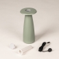 Foto 16096-15: Zartgrüne Tischlampe und Vase in einem; kabellos und einfach aufladbar!