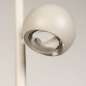 Foto 16102-7: Stijlvolle beige vloerlamp met drie bollen in verschillende kleuren