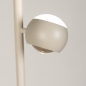 Foto 16102-8: Stijlvolle beige vloerlamp met drie bollen in verschillende kleuren
