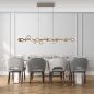 Foto 16108-2: Hanglamp PURE E-Popup champagne & brons elektrisch 180cm