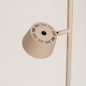 Foto 16110-5: Beige, zandkleurige leeslamp / vloerlamp met twee kapjes