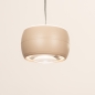 Foto 16118-9: Beige hanglamp met vijf lichtpunten, een Easy Lift systeem en een Dim to Warm functie