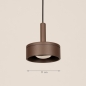 Foto 16130-1 maatindicatie: Bruine hanglamp geschikt voor zowel binnen- als buitengebruik