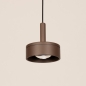 Foto 16130-2: Bruine hanglamp geschikt voor zowel binnen- als buitengebruik