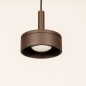 Foto 16130-4: Bruine hanglamp geschikt voor zowel binnen- als buitengebruik