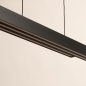 Foto 16187-10: In hoogte en breedte verstelbare hanglamp van aluminium in zwarte kleur met Easy Lift systeem