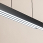 Foto 16187-11: In hoogte en breedte verstelbare hanglamp van aluminium in zwarte kleur met Easy Lift systeem