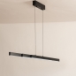 Foto 16187-3: In hoogte en breedte verstelbare hanglamp van aluminium in zwarte kleur met Easy Lift systeem