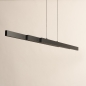 Foto 16187-6: In hoogte en breedte verstelbare hanglamp van aluminium in zwarte kleur met Easy Lift systeem