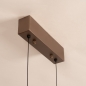 Foto 16188-10: In hoogte en breedte verstelbare hanglamp van aluminium in koffiebruin met Easy Lift systeem