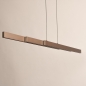 Foto 16188-6: In hoogte en breedte verstelbare hanglamp van aluminium in koffiebruin met Easy Lift systeem