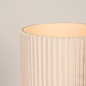 Foto 16200-10: Beige vloerlamp in linnenstof voorzien van plissé structuur