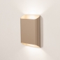 Foto 16207-2: Beige wandlamp met aan twee kanten licht