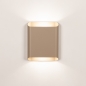 Foto 16207-3: Beige wandlamp met aan twee kanten licht