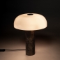 Foto 16217-3: Marmeren tafellamp Barbera in beige met bruin