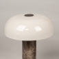 Foto 16217-4: Marmeren tafellamp Barbera in beige met bruin
