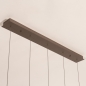 Foto 16234-16: Hanglamp Champagne / Beige Egg met vijf amberkleurige glazen