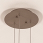 Foto 16238-14: Hanglamp Champagne/Beige Egg met drie champagnekleurige glazen