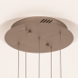 Foto 16239-14: Hanglamp Champagne/Beige Egg met vijf champagnekleurige glazen
