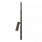 Foto 16252-2: Zwarte led vloerlamp uplighter met extra, richtbare leeslamp
