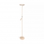 Foto 16253-1: Beige LED-Stehlampe (Uplighter) mit zusätzlicher, schwenkbarer Leselampe
