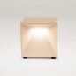 Foto 16274-5: Strakke draadloze tafellamp en wandlamp met architecturale uitstraling in beige kleur