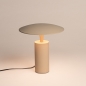 Foto 16275-4: Beige tafellamp met touchdimmer en warm ledlicht