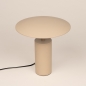 Foto 16275-5: Beige tafellamp met touchdimmer en warm ledlicht