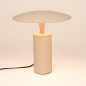 Foto 16275-7: Beige tafellamp met touchdimmer en warm ledlicht