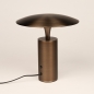 Foto 16276-4: Bronzen tafellamp met touchdimmer en warm ledlicht