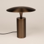 Foto 16276-5: Bronzen tafellamp met touchdimmer en warm ledlicht