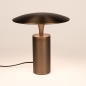 Foto 16276-6: Bronzen tafellamp met touchdimmer en warm ledlicht