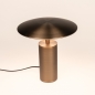 Foto 16276-8: Bronzen tafellamp met touchdimmer en warm ledlicht