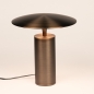Foto 16277-3: Bronzen tafellamp met touchdimmer en warm ledlicht