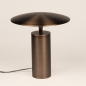 Foto 16277-4: Bronzen tafellamp met touchdimmer en warm ledlicht