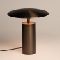 Foto 16277-5: Bronzen tafellamp met touchdimmer en warm ledlicht