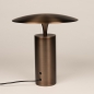 Foto 16277-6: Bronzen tafellamp met touchdimmer en warm ledlicht