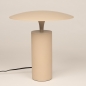 Foto 16278-4: Beige tafellamp met touchdimmer en warm ledlicht
