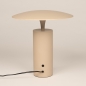 Foto 16278-6: Beige tafellamp met touchdimmer en warm ledlicht