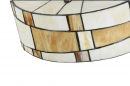 Foto 16280-2: Plafondlamp gemaakt van glas in art deco stijl / Tiffany stijl.