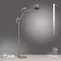 Foto 16302-11: LED vloerlamp PURE Luxon in brons in uniek design; zonder inkijk in het licht!