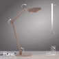 Foto 16304-8: LED tafellamp PURE Luxon in brons in uniek design zonder inkijk in het licht!