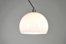 Foto 30000-6: Verstelbare hanglamp met knikarm en retro witte bol