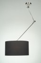 Hanglamp 30004: landelijk, modern, stof, zwart #1